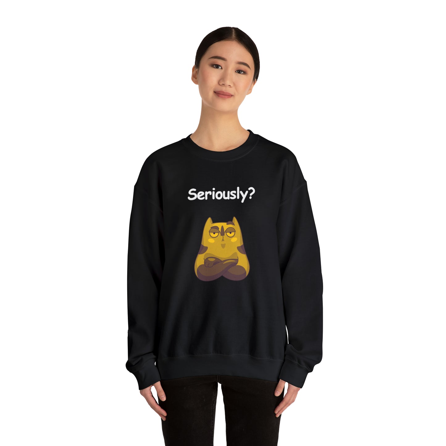 Unisex Seriously Emoji Crewneck Sweatshirt
