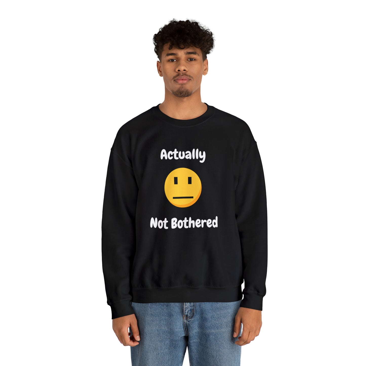 Unisex Unbothered Emoji Crewneck Sweatshirt